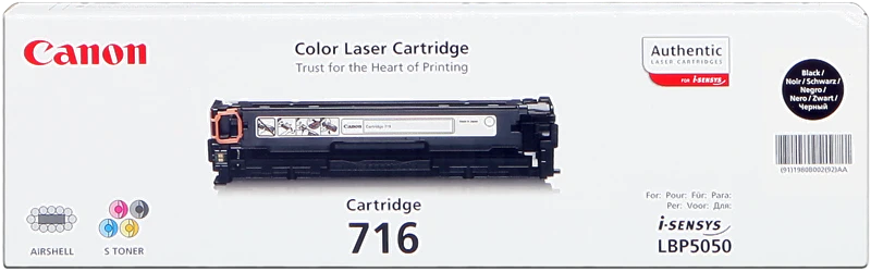 Canon 716bk Schwarz Toner