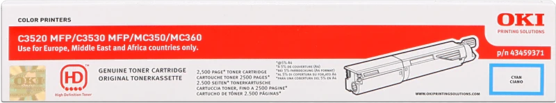 OKI 43459371 Cyan Toner