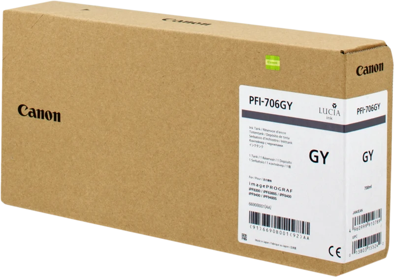 Canon PFI-706gy Grau Druckerpatrone 6690B001