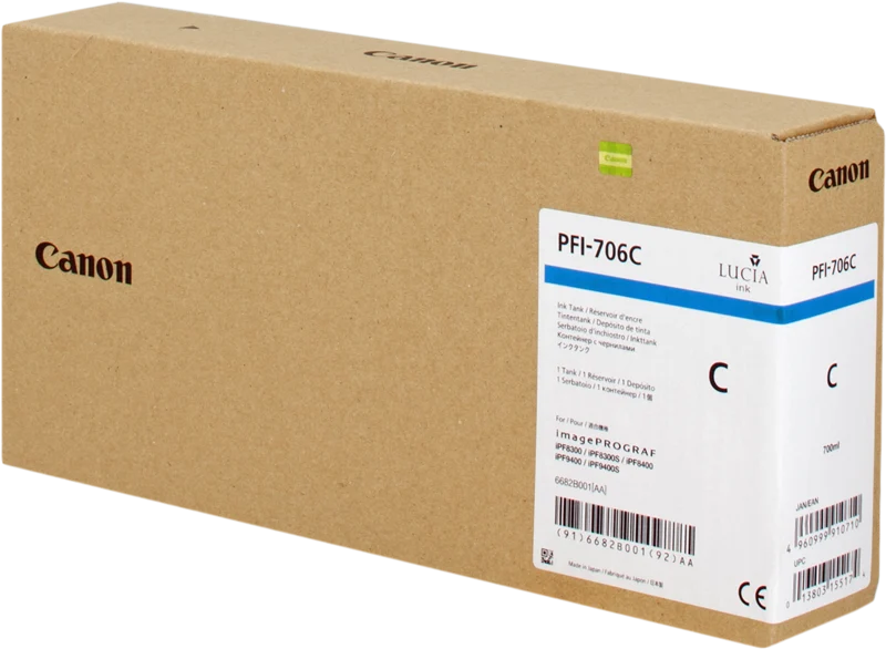 Canon PFI-706c Cyan Druckerpatrone 6682B001