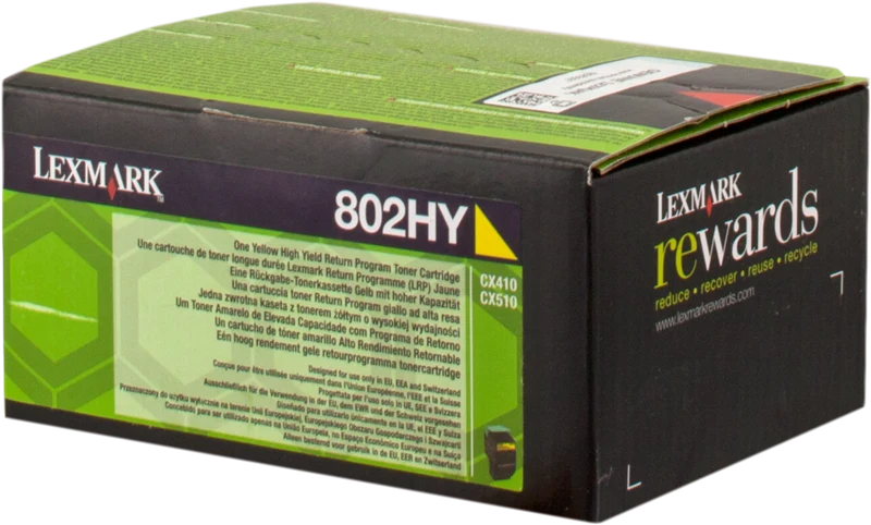 Lexmark 802HY Gelb Toner