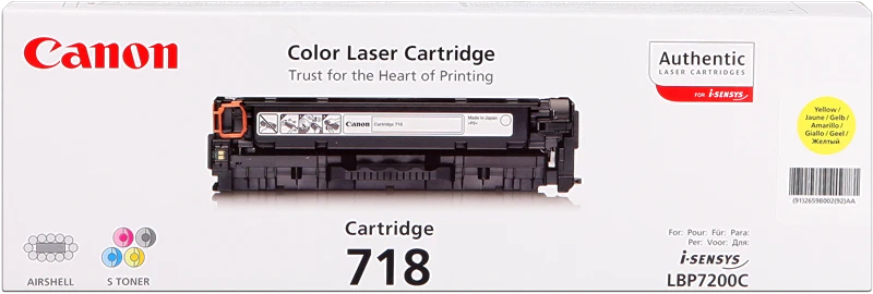 Canon 718 Y Gelb Toner