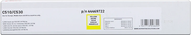 OKI 44469722 Gelb Toner