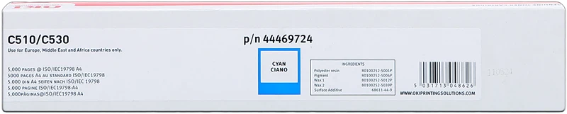 OKI 44469724 Cyan Toner