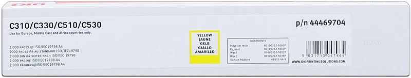 OKI 44469704 Gelb Toner