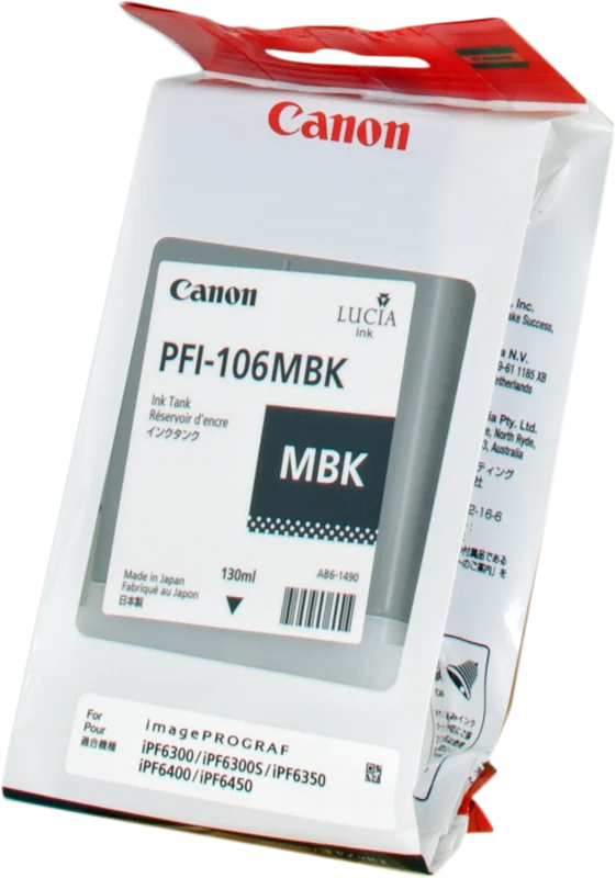 Canon PFI-106mbk Schwarz (Matt) Druckerpatrone 6620B001