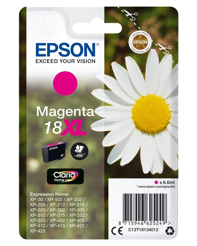 Epson 18 XL Magenta Druckerpatrone C13T18134012