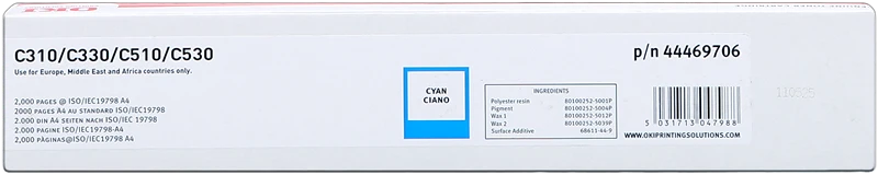 OKI 44469706 Cyan Toner