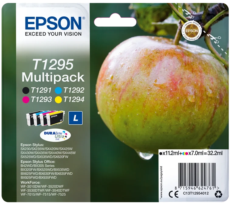 Epson T1295 L Multipack Schwarz/Cyan/Magenta/Gelb