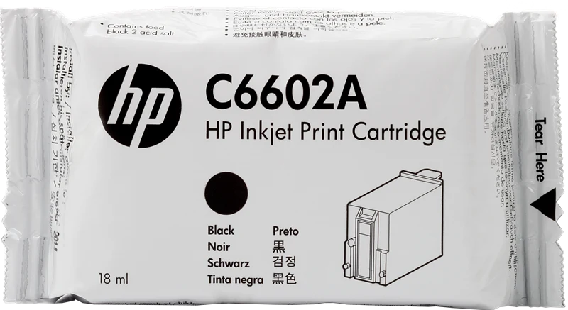 HP SPS 18ml Schwarz Druckerpatrone C6602A