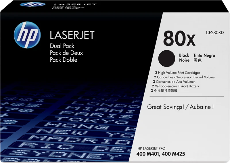 HP 80X Multipack Schwarz
