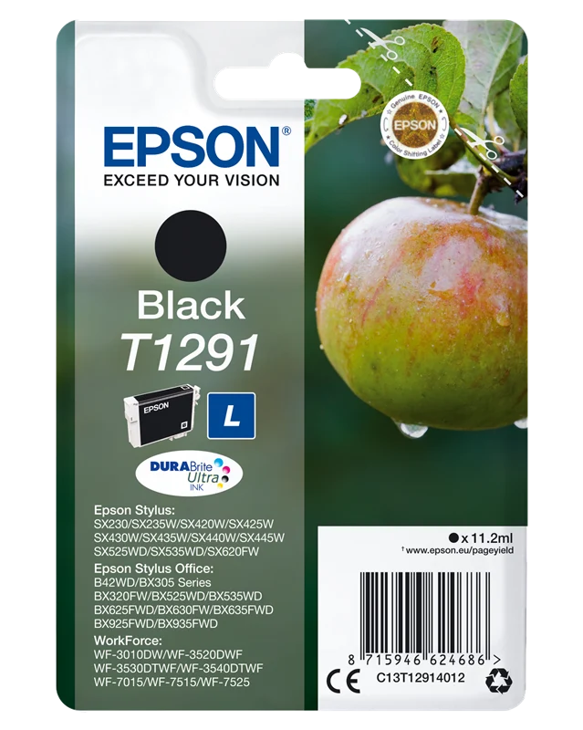 Epson T1291 L Schwarz Druckerpatrone C13T12914012