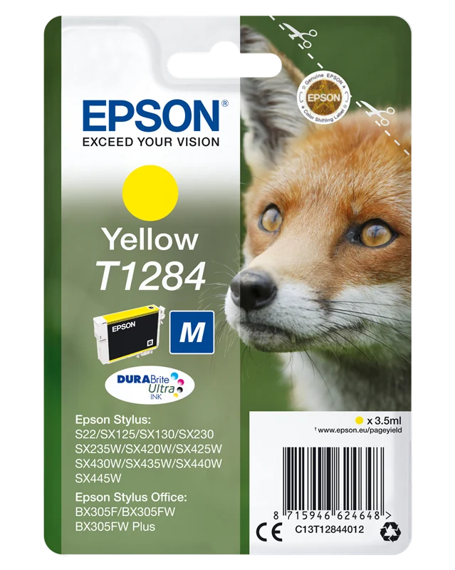Epson T1284 Gelb Druckerpatrone C13T12844012