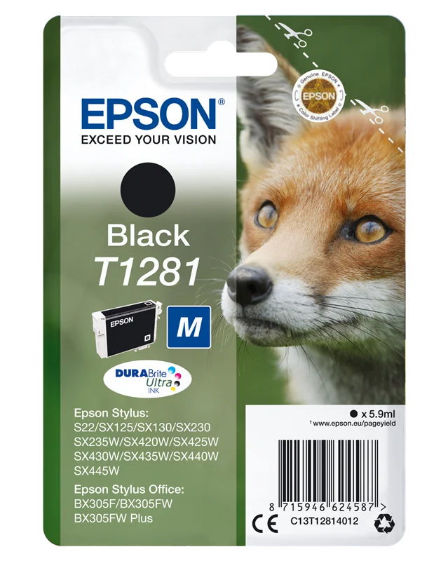 Epson T1281 Schwarz Druckerpatrone C13T12814012