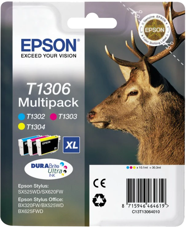Epson T1306 Multipack Cyan/Magenta/Gelb