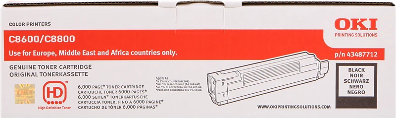 OKI 43487712 Schwarz Toner