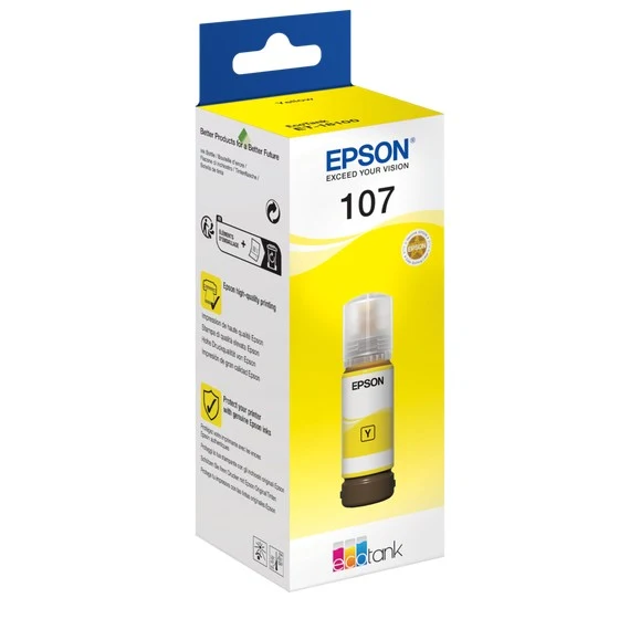 EPSON 107 EcoTank Gelb Tintenflasche