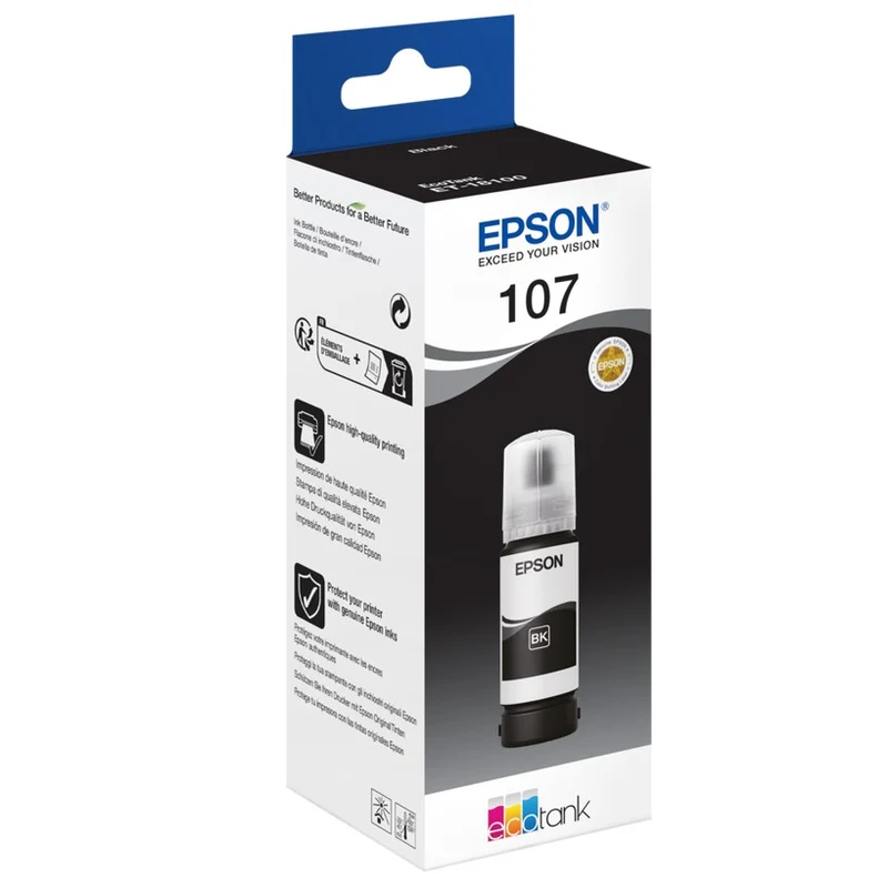 EPSON 107 EcoTank Schwarz Tintenflasche