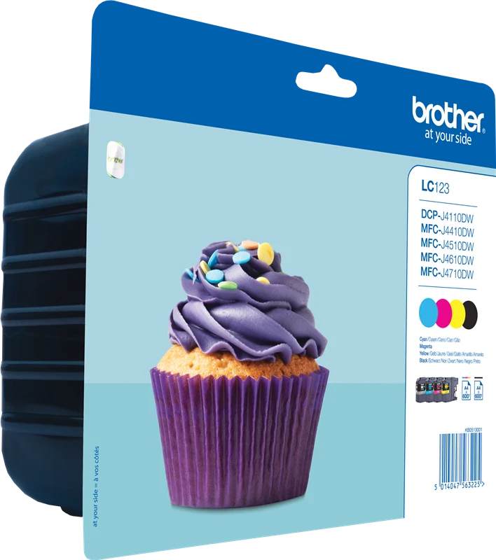 Brother LC-123 Multipack Schwarz/Cyan/Magenta/Gelb