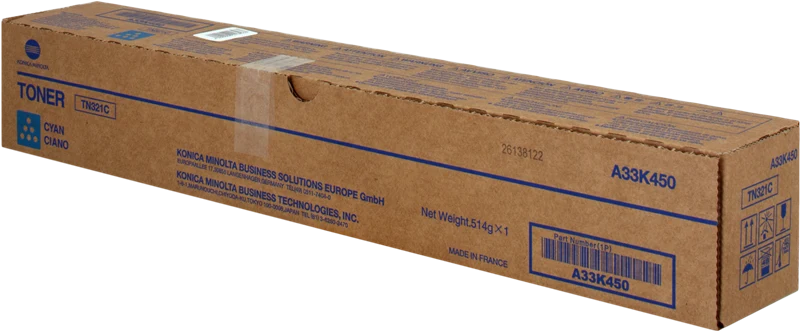 Konica Minolta TN321C Cyan Toner