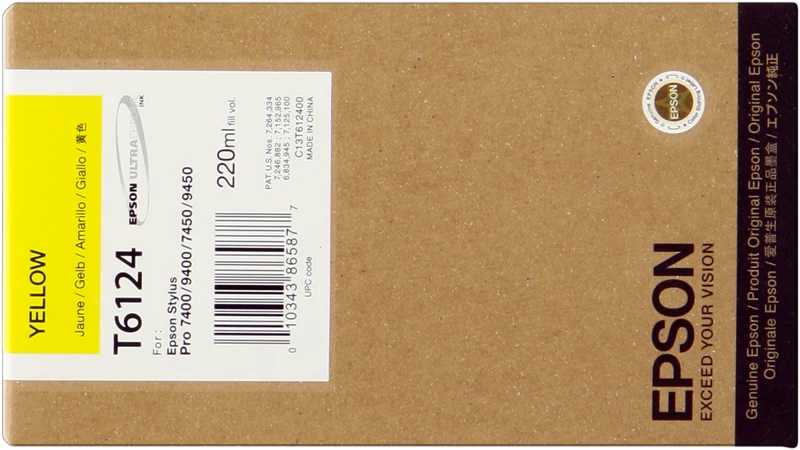 Epson T6124 Gelb Druckerpatrone C13T612400