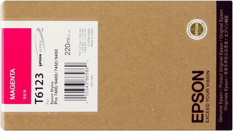 Epson T6123 Magenta Druckerpatrone C13T612300