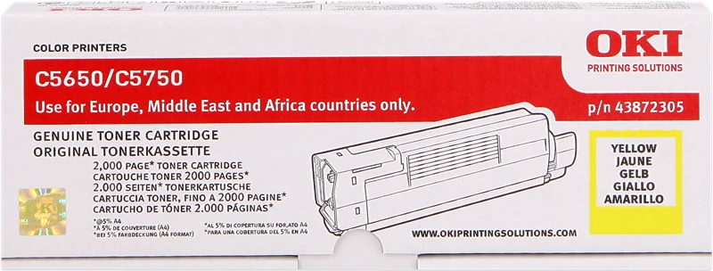 OKI 43872305 Gelb Toner