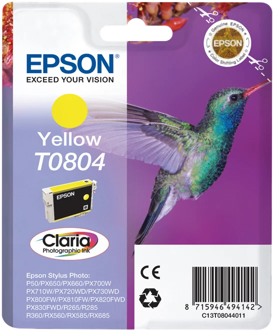 Epson T0804 Gelb Druckerpatrone C13T08044011
