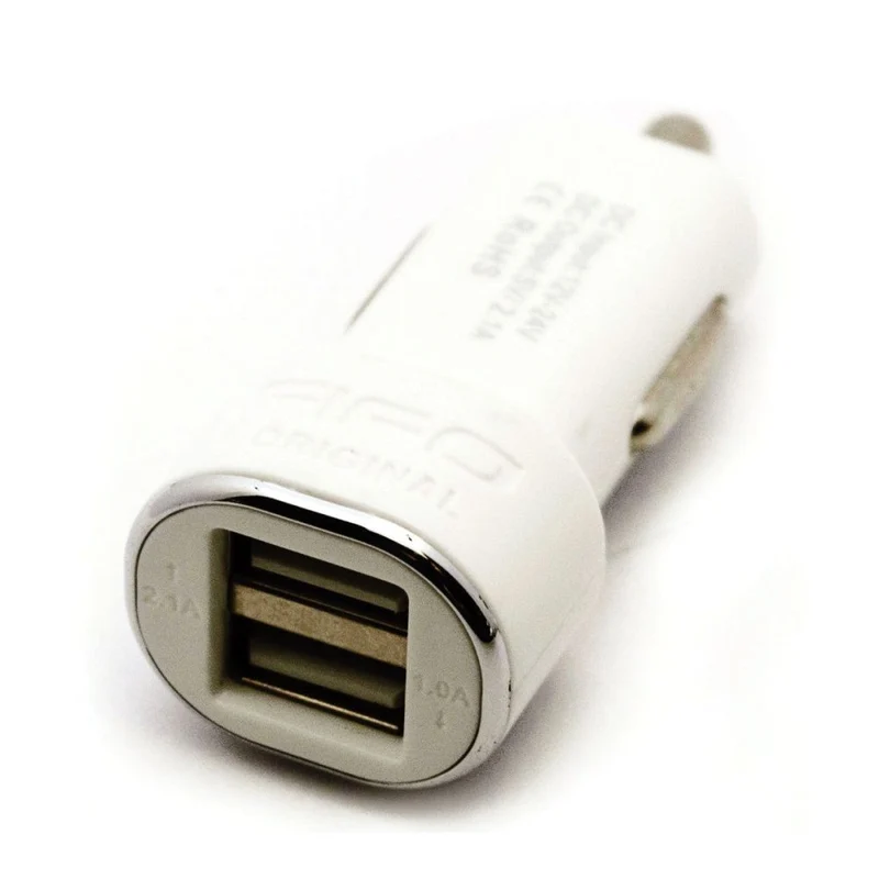 FIFO Dual Car Charger USB weiß (ohne Kabel) (47206)
