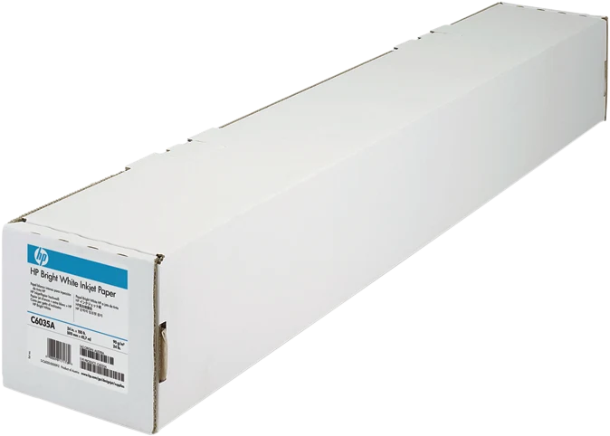 HP Bright White Inkjet Paper 610mm x 45,7m Weiss