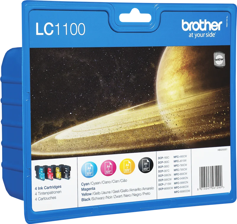 Brother LC-1100 Multipack Schwarz/Cyan/Magenta/Gelb