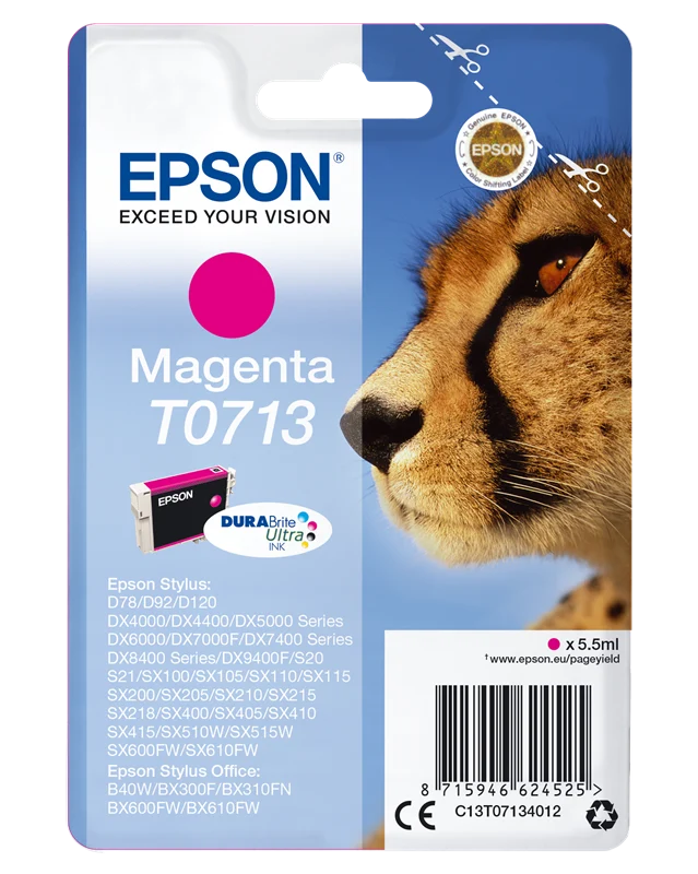 Epson T0713 Magenta Druckerpatrone C13T07134012