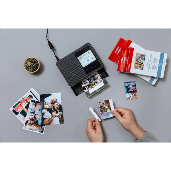 Canon SELPHY CP1500 Schwarz + RP-108 Papier 10X15, 108 Drucke