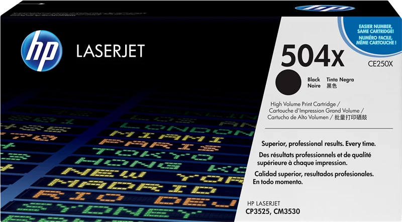 HP 504X Schwarz Toner
