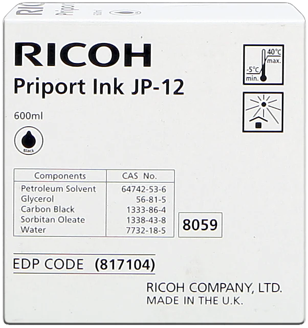 Ricoh 817104 Schwarz Druckerpatrone JP12 (5-Pack)