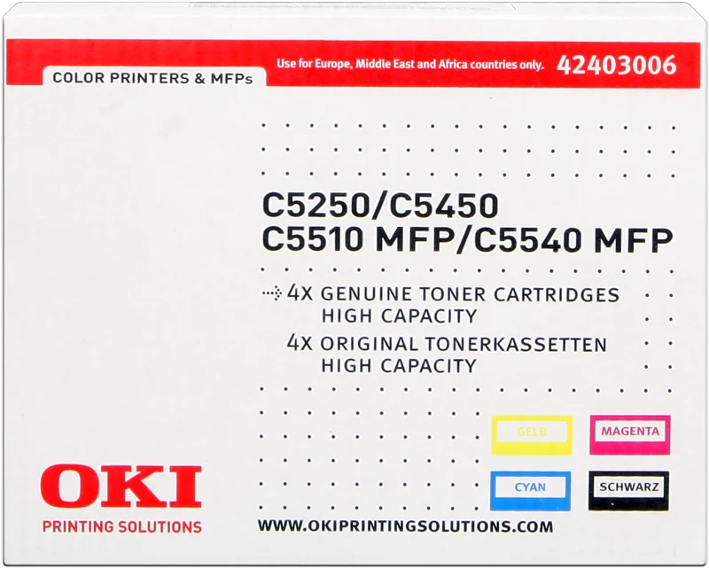 OKI 42403006 Multipack Schwarz/Cyan/Magenta/Gelb