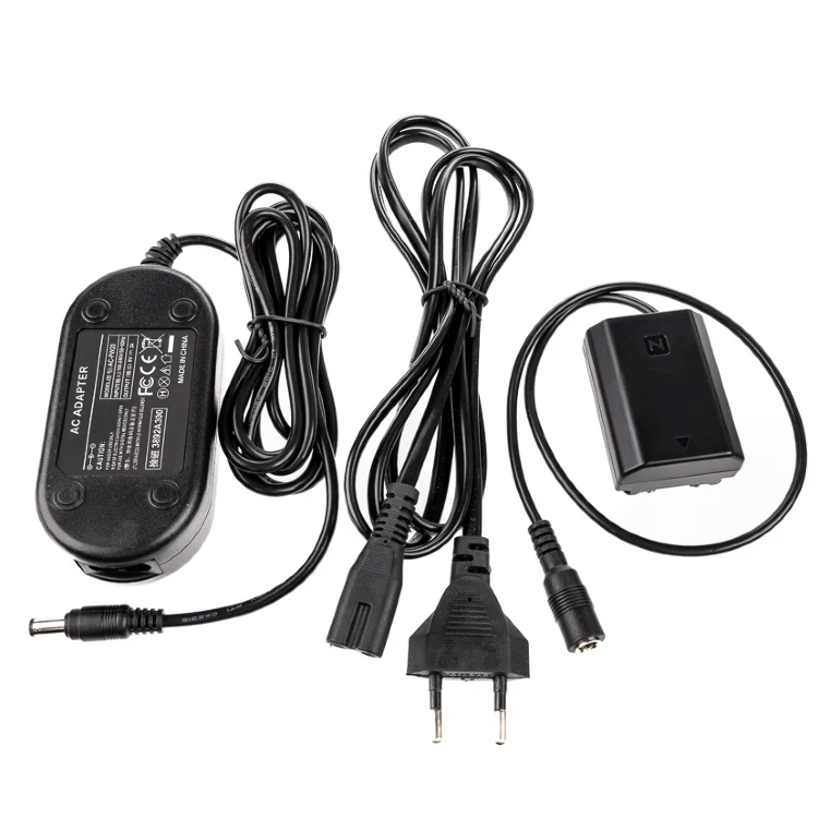 Caruba Sony NP-FZ100 Full Decoding Dummy Batterie + AC-PW20 Netzadapter (VS Ständer)