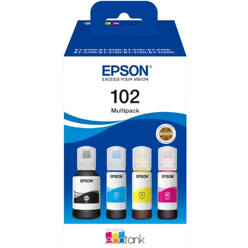 Epson 102 EcoTank 4-Farben Multipack Tinte