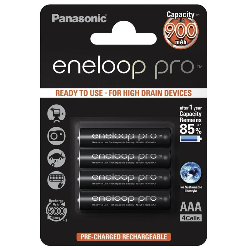 Panasonic Eneloop Pro Micro AAA Aufladbar 4 Stücks
