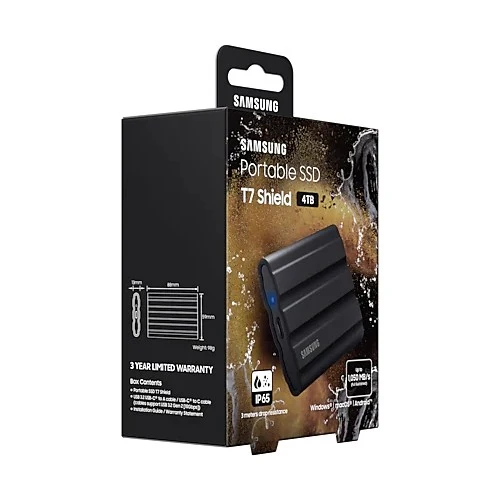 Samsung Portable SSD T7 Shield 4TB schwarz