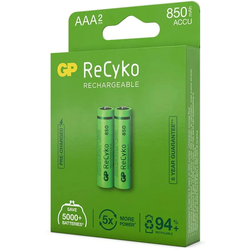 GP AAA ReCyko Wiederaufladbar 850 mAh
