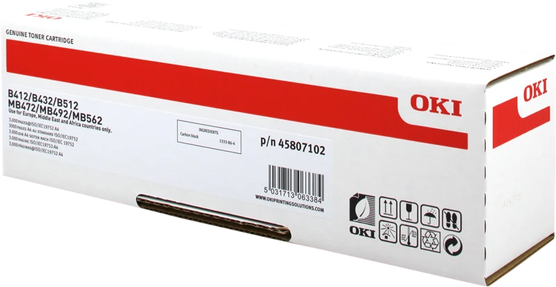 OKI 45807102 Schwarz Toner
