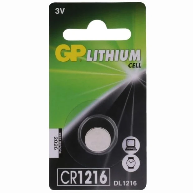 GP Lithium-Knopfzelle CR1216, Blister 1