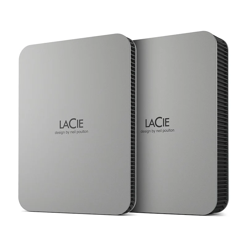 LaCie Mobile Drive Festplatte 5TB v2 USB-C Moon Silver w/Rescue