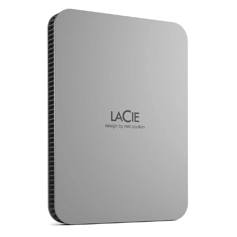 LaCie Mobile Drive Festplatte 2TB v2 USB-C Moon Silver w/Rescue