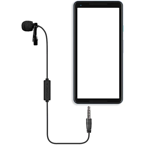 Comica Lavalier Mikrofon für TRRS Smartphones (Kabel 2,5 Meter)