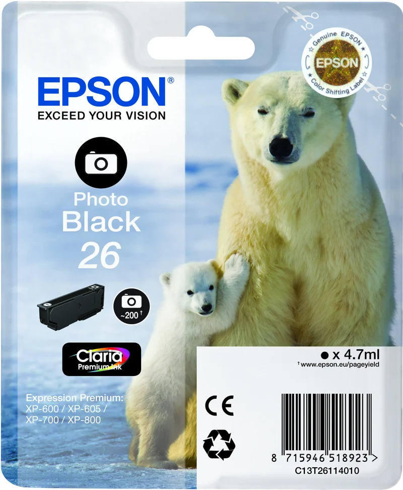 Epson T2611 foto schwarz