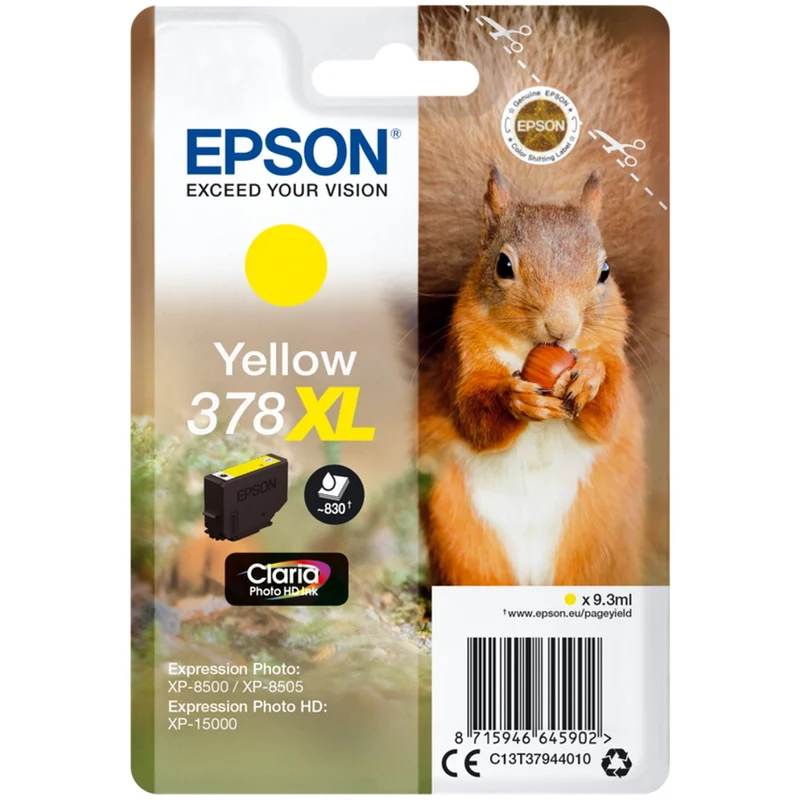 Epson 378XL Squirrel gelb