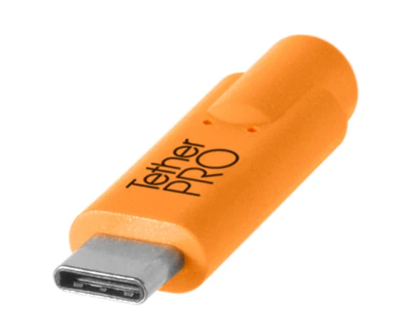 Tether Tools TetherPro USB-C zu USB Female Adapter (Extender) 4,6m orange