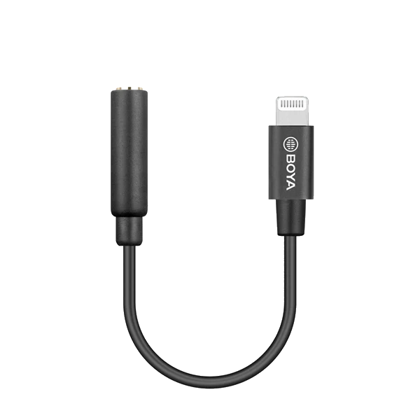 Boya BY-K3 3,5mm weibliches Blitzadapterkabel TRRS zu männlich